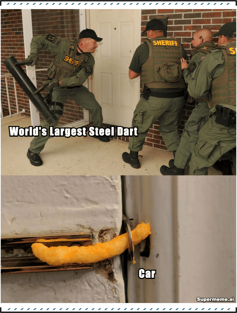 Steel dart meme